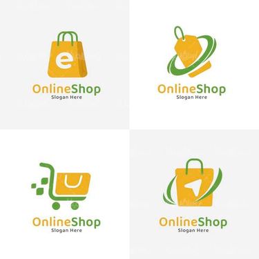 Online store logo vector