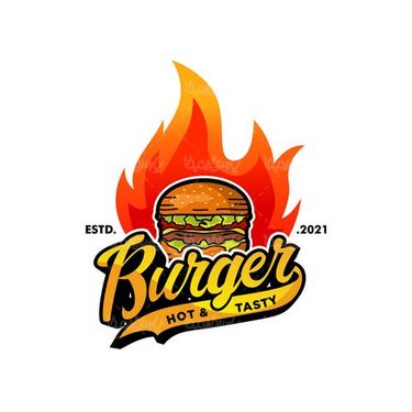 Vector cheeseburger logo