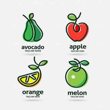 وکتور لوگو میوه