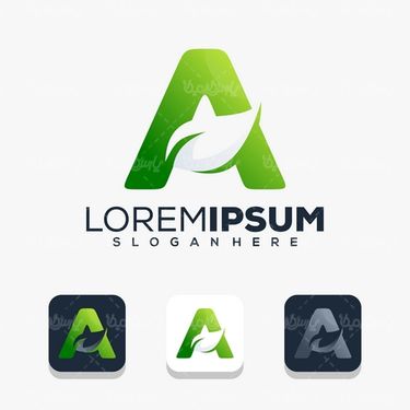 Latin alphabet vector logo