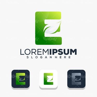 وکتور حروف انگلیسی و برگ