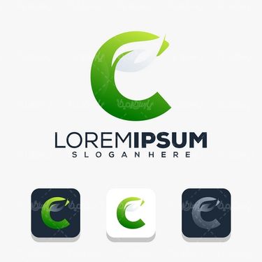 وکتور حروف انگلیسی و برگ