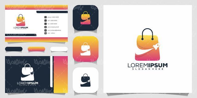 وکتور لوگو ساک دستی پارچه ای