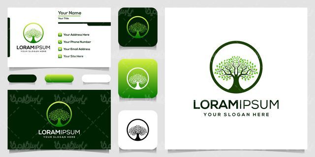 وکتور لوگو درخت