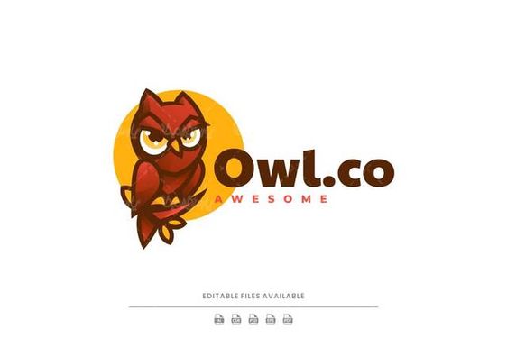 وکتور لوگو جغد