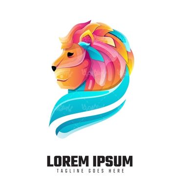 وکتور لوگو شیر جنگل