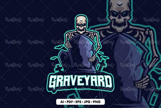 وکتور لوگو زامبی