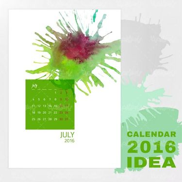 وکتور طرح تقویم