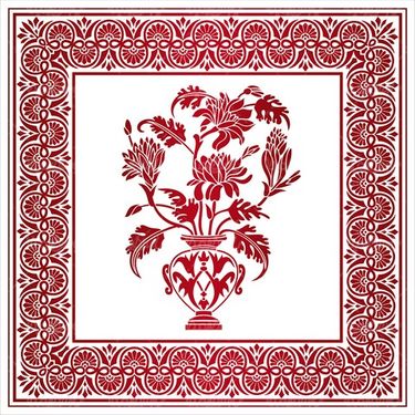 وکتور حاشیه گل و بوته