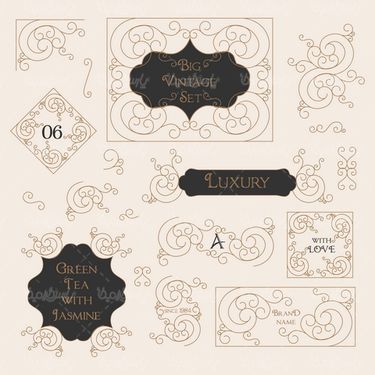 وکتور حاشیه گل