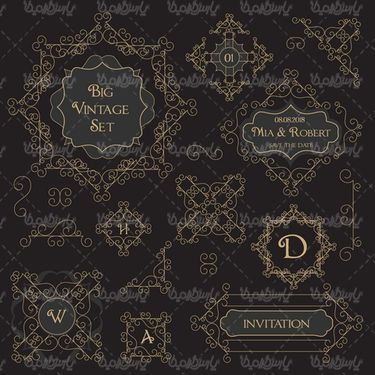 وکتور حاشیه گل