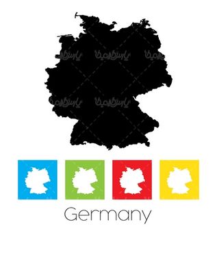 وکتور نقشه آلمان