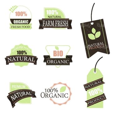 وکتور لیبل ارگانیک