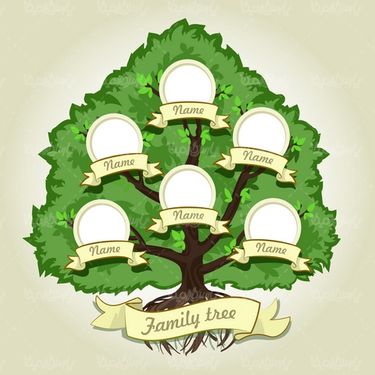 وکتور درخت خانوادگی