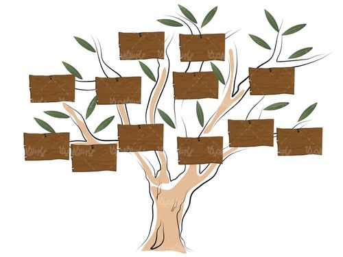 وکتور درخت خانوادگی