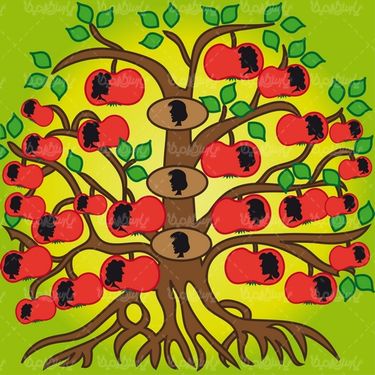 وکتور درخت خانوادگی