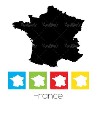وکتور نقشه فرانسه