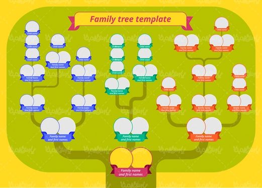 Family tree vector