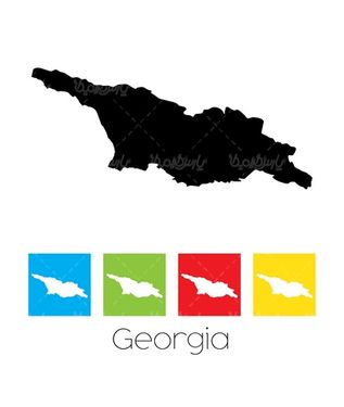 وکتور نقشه گرجستان