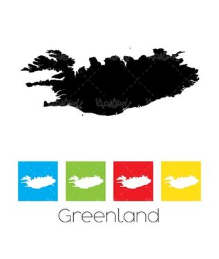 وکتور نقشه گرینلند