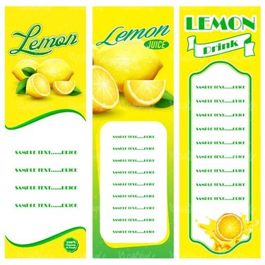 وکتور منوی آب میوه