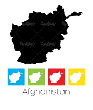 وکتور نقشه افغانستان