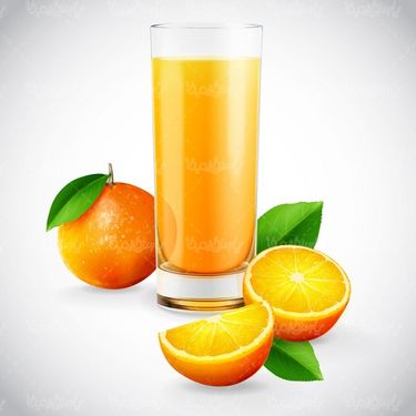 وکتور آب پرتقال