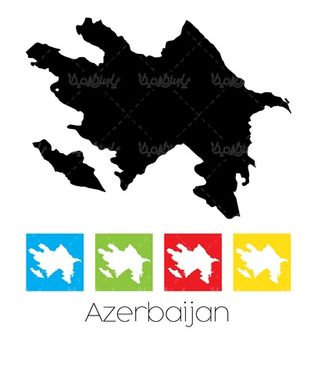وکتور نقشه آذربایجان