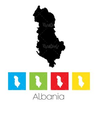 وکتور نقشه آلبانی