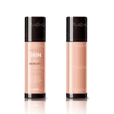 Cosmetics packaging vector