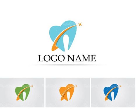 وکتور لوگو دندان