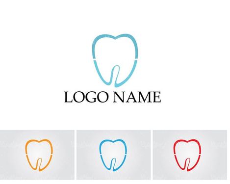 وکتور لوگو دندان