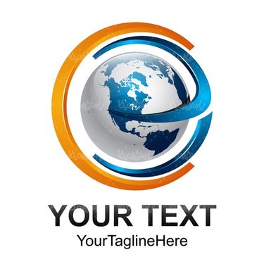 وکتور لوگو کره زمین