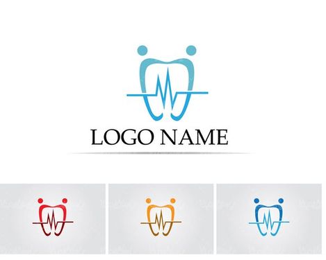 وکتور لوگو دندان
