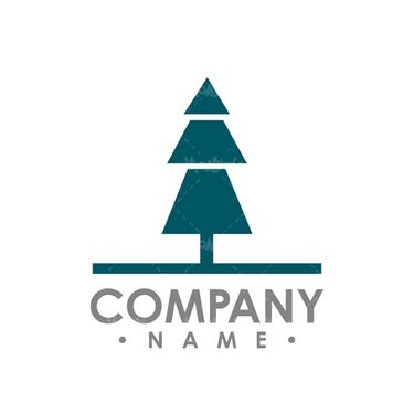 وکتور لوگو درخت کاج