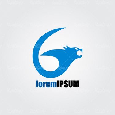 وکتور لوگو حیوان وحشی