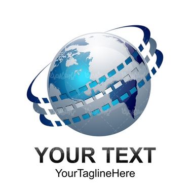 وکتور لوگو کره زمین