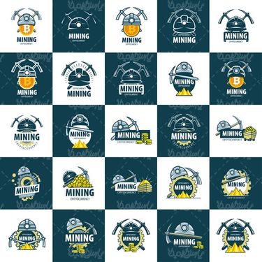 وکتور لوگو معدن