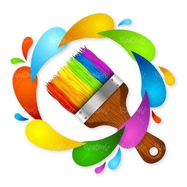 وکتور فرچه رنگ
