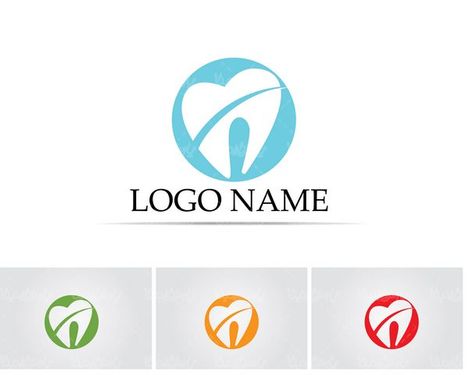 وکتور لوگو دندان