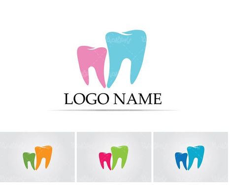 وکتور لوگو دندان