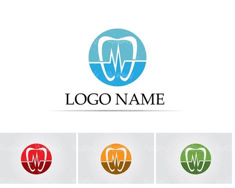 وکتور لوگو دندان
