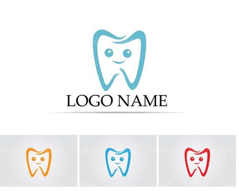 وکتور لوگو دندان