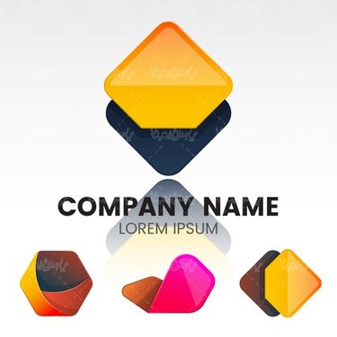 وکتور نشان سه بعده