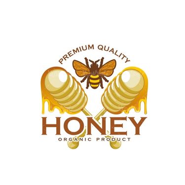 وکتور لوگو زنبور عسل
