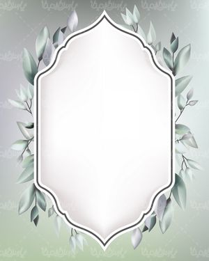 Flower frame vector