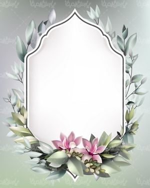Flower frame vector