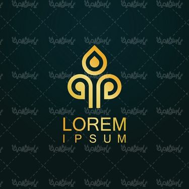 Golden logo vector