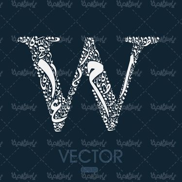 Vector Latin letters