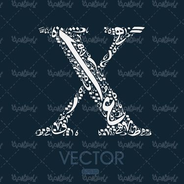 Vector Latin letters